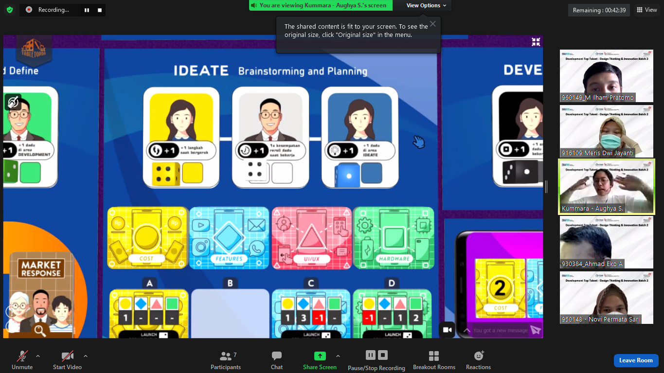 Game-Based Learning Program "LOOP" untuk belajar Design Thinking