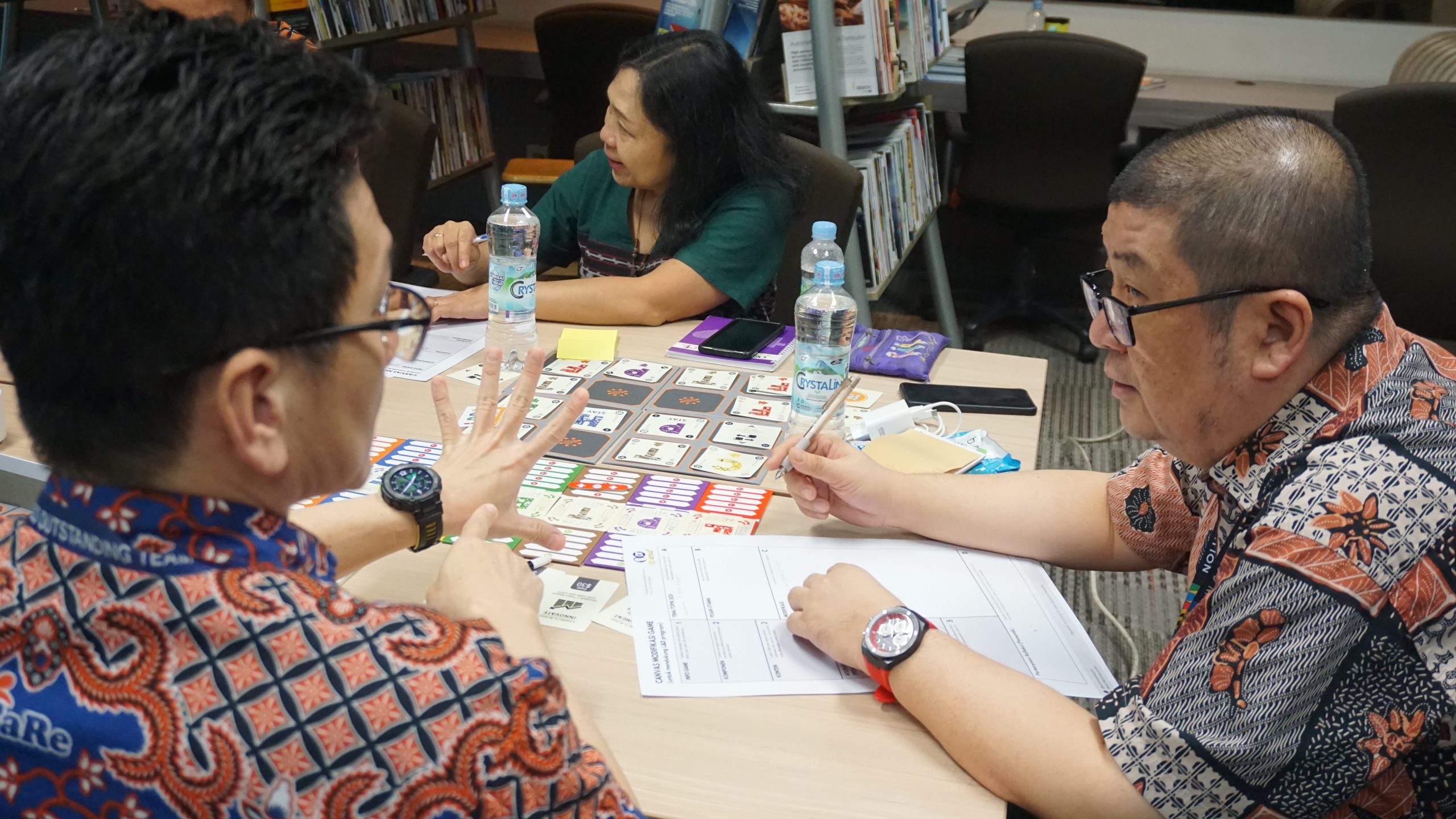 Salah satu sesi game-based learning untuk pelatihan yang dihadirkan Kummara